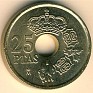 25 Pesetas Spain 2000 KM# 1013. Subida por Granotius